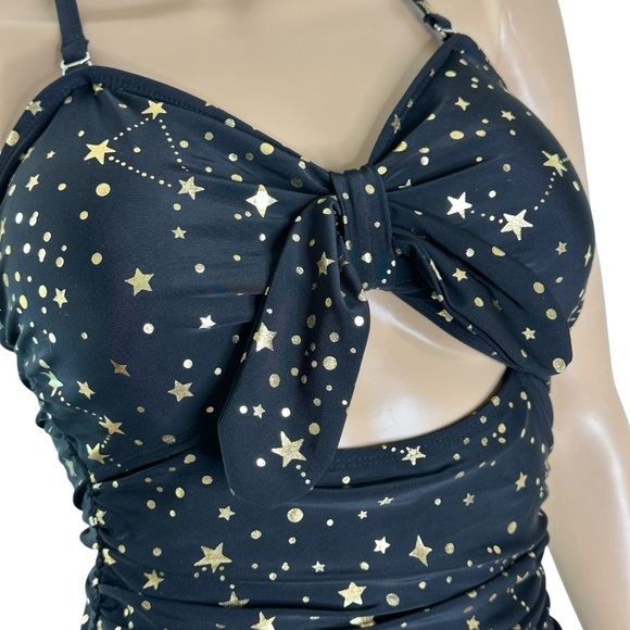 Tempt Me Starry Night One Piece Swimsuit NWT Small - Picture 2 of 5